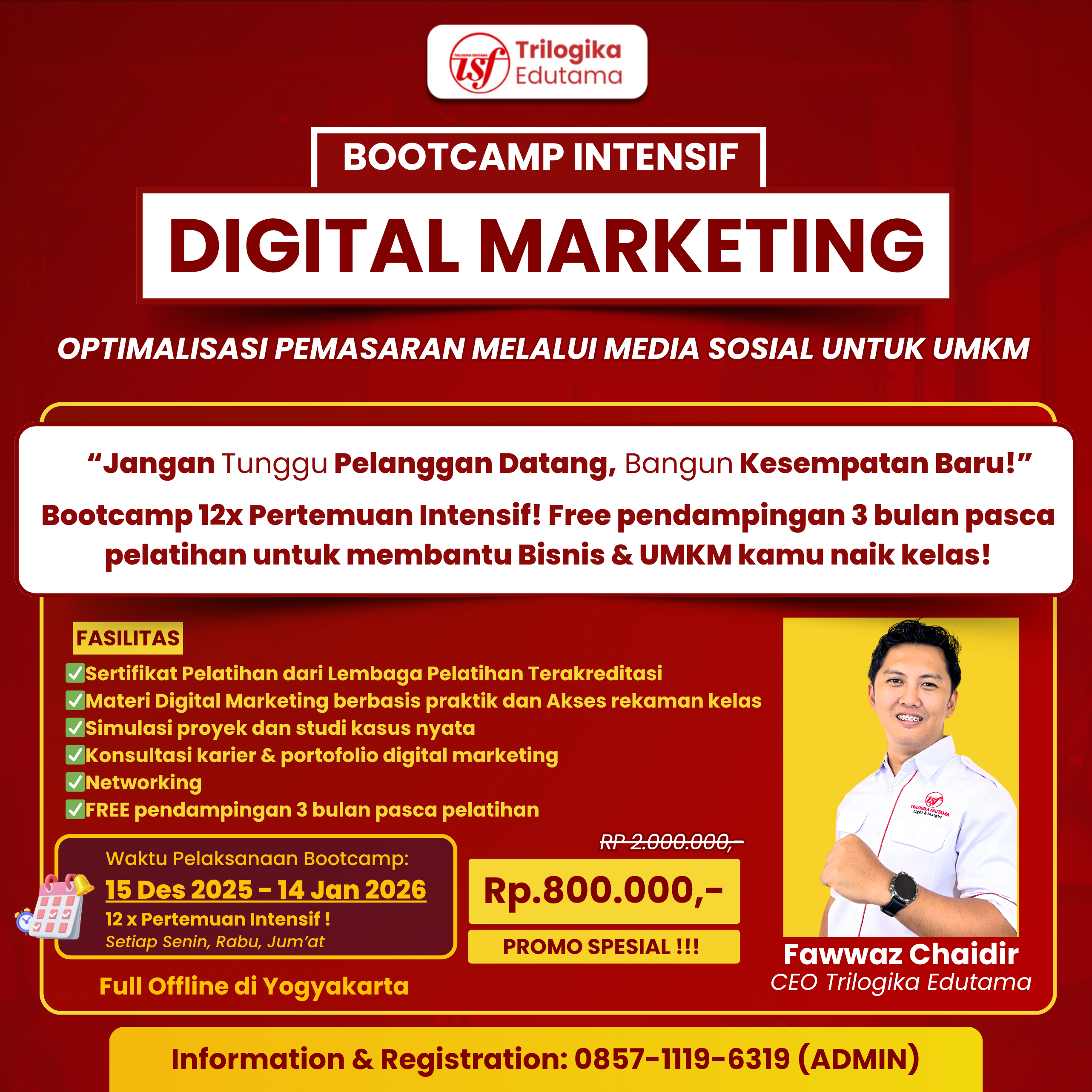 BOOTCAMP DIGITAL MARKETING UNTUK BISNIS DAN UMKM!!! AMANKAN KUOTANYA!